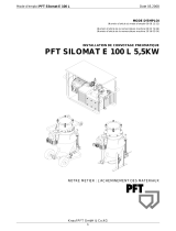 PFT SILOMAT E 105 L 5,5 kW Manuel utilisateur