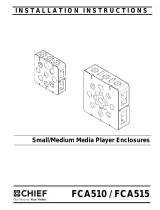 Chief Small/Medium Media Player Enclosures Guide d'installation