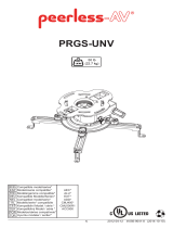 Peerless PRGS-UNV-S Guide d'installation