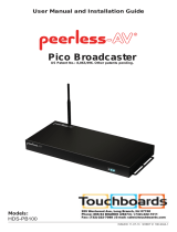 PEERLESS-AV Pico Broadcaster HDS-PB100 Manuel utilisateur