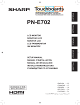Sharp PN-E602 Le manuel du propriétaire