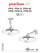 Peerless PPA-W Guide d'installation