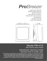 Pro Breeze PB-H12B-UK-FBA Manuel utilisateur