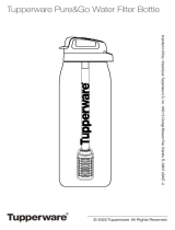 Tupperware Pure&Go® Water Filter Bottle Manuel utilisateur