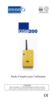 Esse-ti GSM200 Manuel utilisateur