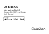 OUIEZEN OZ 20 Slim G6 Mode d'emploi