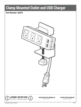 MooreCo Clamp Mount Outlet & USB Charger Assembly Instructions