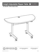 MooreCo Height Adjustable Flipper Table Assembly Instructions