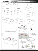 Riho freestanding acrylic baths Assembly And Maintenance Instruction