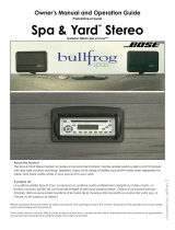 bullfrog spas Spa & Yard Stereo I Le manuel du propriétaire