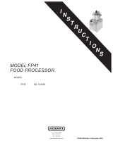 Hobart FP41 Food Processor Manuel utilisateur