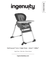 ingenuity Ingenuity Full Course 6-in-1 High Chair - Milly - Baby to 5 Years Le manuel du propriétaire