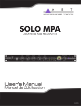 Art Pro Audio SOLO MPA Le manuel du propriétaire