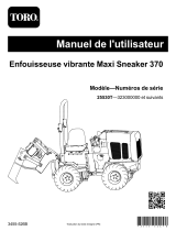 Toro Maxi Sneaker 370 Vibratory Plow Manuel utilisateur