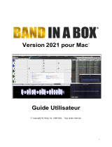 PG Music Band-in-a-Box 2021 for Mac Mode d'emploi