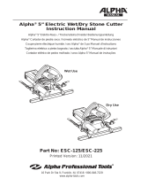 Alpha Professional Tools ESC-125/225 Manuel utilisateur