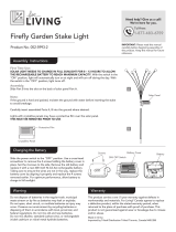for Living Solar-Powered Firefly Garden Stake Lights Le manuel du propriétaire