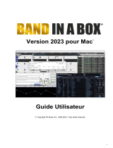 PG Music Band-in-a-Box 2023 for Mac Mode d'emploi
