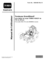 Toro GrandStand Mower, With 60in TURBO FORCE Cutting Unit Manuel utilisateur