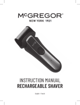 McGregor B&M 2021-5672 BM929121983 rechargeable shaver Le manuel du propriétaire