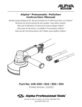 Alpha Professional Tools AIR-830/AIR-850 Manuel utilisateur