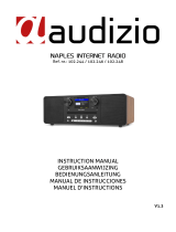 audizio Naples Digital Music System CD/BT/DAB+/Internet Le manuel du propriétaire