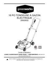 Greenworks 8A 18in Lawn Mower Le manuel du propriétaire