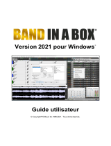 PG Music Band-in-a-Box 2021 for Windows Mode d'emploi