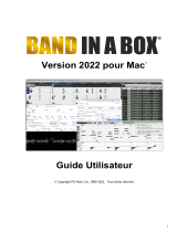 PG Music Band-in-a-Box 2022 for Mac Mode d'emploi