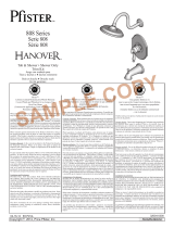 Pfister Hanover 808-TMYY Instruction Sheet