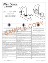 Pfister Pfirst Series Classic G171-4000 Instruction Sheet