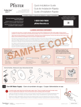 Pfister 8P8-FTCC Instruction Sheet