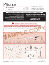 Pfister BTB-BLL3B Instruction Sheet