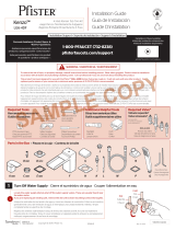 Pfister LG6-4DFC Instruction Sheet