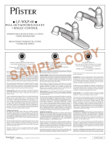 Pfister LF-WKP-600Y Instruction Sheet