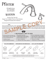 Pfister Saxton RT6-5GLK Instruction Sheet