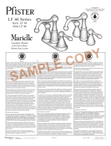 Pfister Marielle LF-046-M0BK Instruction Sheet