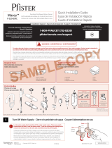 Pfister F-529-EMCGS Instruction Sheet