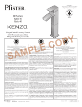 Pfister KENZO LG40-DF Guide d'installation