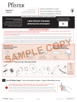 Pfister Saxton LG89-8GL1K Instruction Sheet