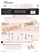 Pfister LG49-TNT3BG Instruction Sheet