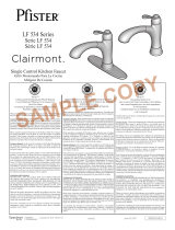 Pfister Clairmont LF-534-7CMS Guide d'installation