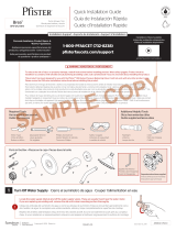 Pfister 8P8-WS2-BRSK Instruction Sheet