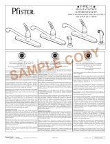 Pfister F-WK1-140S Instruction Sheet