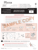 Pfister 8P8-WS2-ZLSGS Instruction Sheet