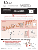 Pfister Brislin GT529-BIB Instruction Sheet