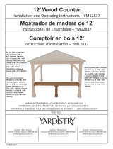 Yardistry 12 ft. Gazebo Wood Counter Manuel utilisateur