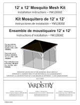 Yardistry 12 x 12 Gazebo Mosquito Mesh Kit Manuel utilisateur
