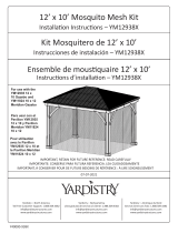 Yardistry 12 x 10 Meridian Mosquito Mesh Kit Manuel utilisateur