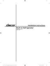 Dacor DRF485300AP/DA Guide d'installation